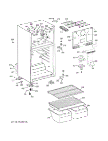 02 - Cabinet parts for Hot Point Refrigerator HTH17CBD4RBB / from AppliancePartsPros.com