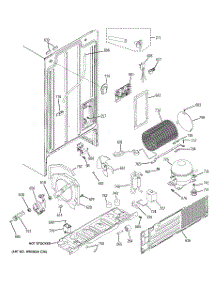 08 - Sealed System & Mother Board parts for Hot Point Refrigerator HSH25GFBBBB / from AppliancePartsPros.com