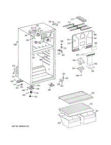 02 - Cabinet parts for Hot Point Refrigerator HTN16ABX4RWW / from AppliancePartsPros.com
