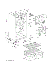 02 - Cabinet parts for Hot Point Refrigerator HTJ17BBZ4RSA / from AppliancePartsPros.com