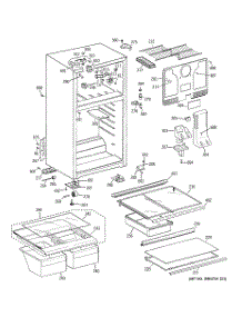 02 - Cabinet parts for Hot Point Refrigerator HTH18GBT3RWW / from AppliancePartsPros.com