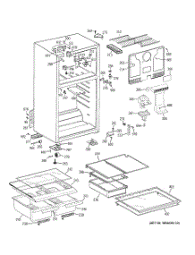 02 - Cabinet parts for Hot Point Refrigerator HTH18GBT2RWW / from AppliancePartsPros.com