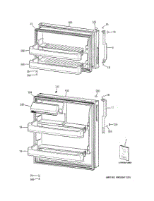 03 - Unit Parts parts for Hot Point Refrigerator HTH18GBT2RWW / from AppliancePartsPros.com