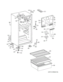 02 - Cabinet parts for Hot Point Refrigerator HTS16BBSHLWW / from AppliancePartsPros.com