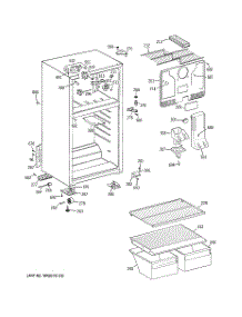 02 - Cabinet parts for Hot Point Refrigerator HTM17CBTHRSA / from AppliancePartsPros.com