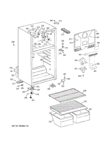 02 - Cabinet parts for Hot Point Refrigerator HTH17BBZ2RCC / from AppliancePartsPros.com