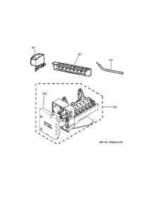 04 - Ice Maker parts for Hot Point Refrigerator HTH17BCTZRWW / from AppliancePartsPros.com