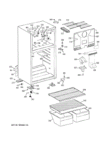 02 - Cabinet parts for Hot Point Refrigerator HTH17CBTZRWW / from AppliancePartsPros.com