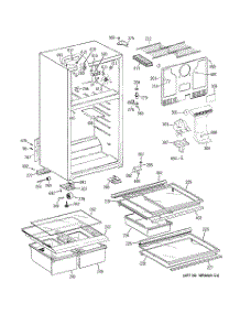 02 - Cabinet parts for Hot Point Refrigerator HTH17GBTZRWW / from AppliancePartsPros.com
