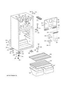 02 - Cabinet parts for Hot Point Refrigerator HTN17BBTZLWW / from AppliancePartsPros.com