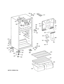 02 - Cabinet parts for Hot Point Refrigerator HTF16BBSFRWW / from AppliancePartsPros.com