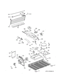 03 - Unit Parts parts for Hot Point Refrigerator HTF16BBSFRWW / from AppliancePartsPros.com