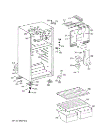 02 - Cabinet parts for Hot Point Refrigerator HTM17CBTGRSA / from AppliancePartsPros.com