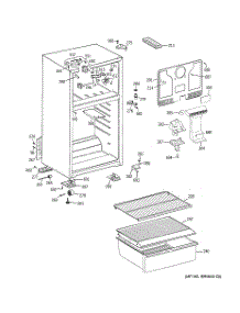 02 - Cabinet parts for Hot Point Refrigerator HTR16BBSGRWW / from AppliancePartsPros.com