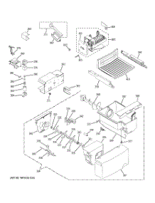 05 - Ice Maker & Dispenser parts for Hot Point Refrigerator HSS25GFTNWW / from AppliancePartsPros.com