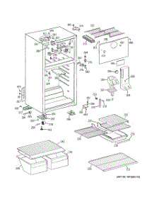 02 - Cabinet parts for Hot Point Refrigerator HTT18EBRERWW / from AppliancePartsPros.com