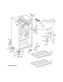 02 - Cabinet parts for Hot Point Refrigerator HTR18ABRERWW / from AppliancePartsPros.com
