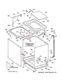02 - Cabinet, Cover & Front Panel parts for Hot Point Washer VWXR4100T4AB / from AppliancePartsPros.com