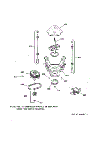 04 - Suspension, Pump & Drive Components parts for Hot Point Washer VWXR4100T4AB / from AppliancePartsPros.com