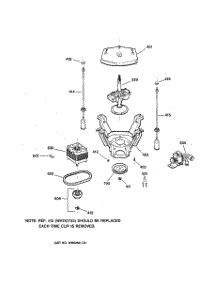 04 - Suspension, Pump & Drive Components parts for Hot Point Washer VWSR3110W1WW / from AppliancePartsPros.com
