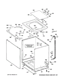 02 - Cabinet, Cover & Front Panel parts for Hot Point Washer HLSR1090J8WW / from AppliancePartsPros.com