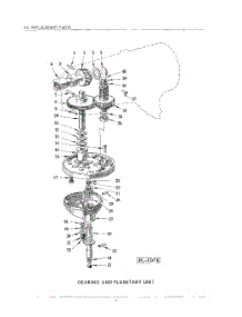 04 - Gearing And Planetary parts for Whirlpool Mixer 4C / from AppliancePartsPros.com