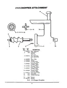 16 - Type Rvs Vegetable Slicer parts for Whirlpool FT / from AppliancePartsPros.com