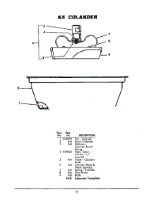 15 - Type Vr Vegetable Slicer (Size 10) parts for Whirlpool JE / from AppliancePartsPros.com