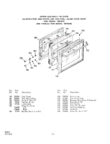 06 - Full Glass Oven Door (Model 1021B26 parts for Whirlpool Oven 1021B26 / from AppliancePartsPros.com