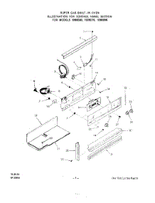 02 - Section parts for Whirlpool Oven 1088B86 / from AppliancePartsPros.com