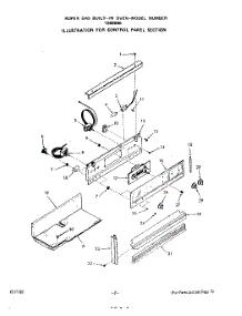 03 - Section parts for Whirlpool Oven 1088B96 / from AppliancePartsPros.com