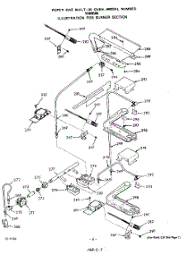 07 - Section parts for Whirlpool Oven 1088B96 / from AppliancePartsPros.com