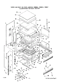 04 - Section parts for Whirlpool Oven 1093B0A / from AppliancePartsPros.com