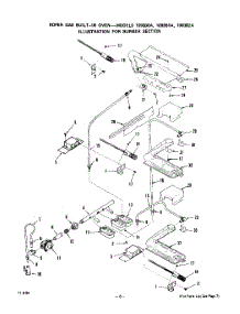 07 - Section parts for Whirlpool Oven 1093B0A / from AppliancePartsPros.com
