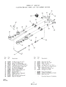 04 - Section parts for Whirlpool Cooktop 1118W56 / from AppliancePartsPros.com