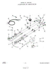 03 - Section parts for Whirlpool Cooktop 1178W66 / from AppliancePartsPros.com