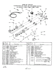 04 - Section parts for Whirlpool Cooktop 1178W76 / from AppliancePartsPros.com