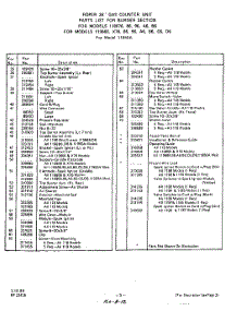 05 - 1188 parts for Whirlpool Cooktop 1188W76 / from AppliancePartsPros.com