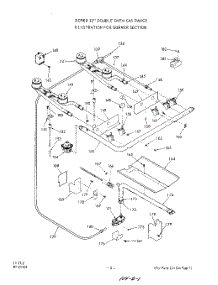 07 - Section parts for Whirlpool Range 1821W06 / from AppliancePartsPros.com