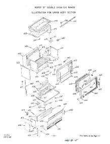 11 - Section parts for Whirlpool Range 1821W06 / from AppliancePartsPros.com
