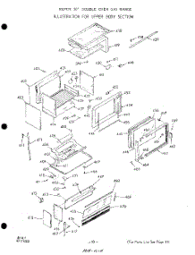 11 - Section parts for Whirlpool Range 1838W46 / from AppliancePartsPros.com