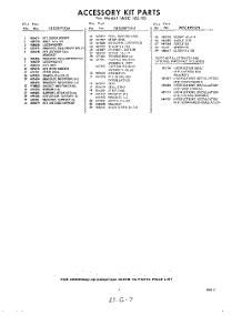 07 - Section parts for Whirlpool Air Conditioner 1ADC10590 / from AppliancePartsPros.com