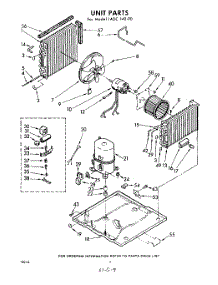 02 - Unit parts for Whirlpool Air Conditioner 1ADC14090 / from AppliancePartsPros.com
