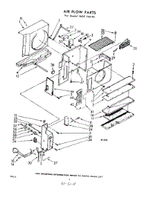 04 - Air Flow parts for Whirlpool Air Conditioner 1ADC14090 / from AppliancePartsPros.com
