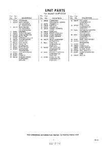 03 - Section parts for Whirlpool Air Conditioner 1ADF11020 / from AppliancePartsPros.com