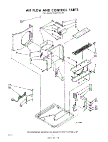 04 - Air Flow And Control parts for Whirlpool Air Conditioner 1ADF11020 / from AppliancePartsPros.com