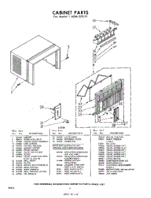 06 - Cabinet , Lit / Optional parts for Whirlpool Air Conditioner 1ADM07091 / from AppliancePartsPros.com