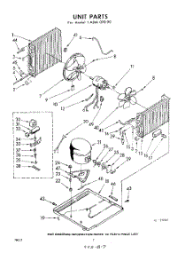 02 - Unit parts for Whirlpool Air Conditioner 1ADM09090 / from AppliancePartsPros.com