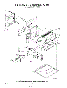 04 - Air Flow And Control parts for Whirlpool Air Conditioner 1ADM09090 / from AppliancePartsPros.com