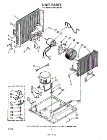 02 - Unit parts for Whirlpool Air Conditioner 1AHF18090 / from AppliancePartsPros.com